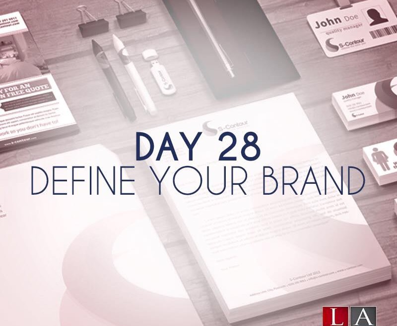 Define your brand (Day 28)